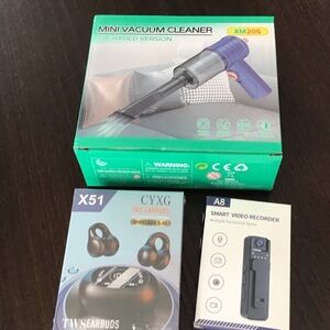 Mini Vacuum Cleaner and Electronics Bundle
